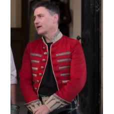 Thomas A Castle for Christmas Red Jacket